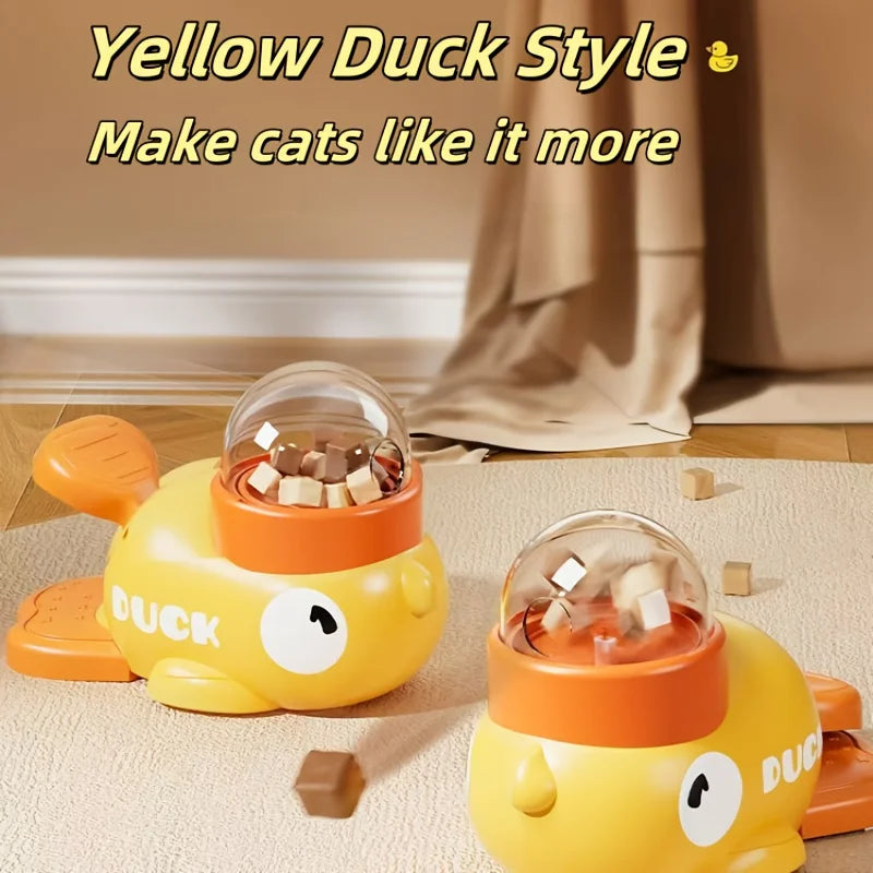Product image: Interactive Duck Cat Treat Dispenser – Playful Feeding Toy