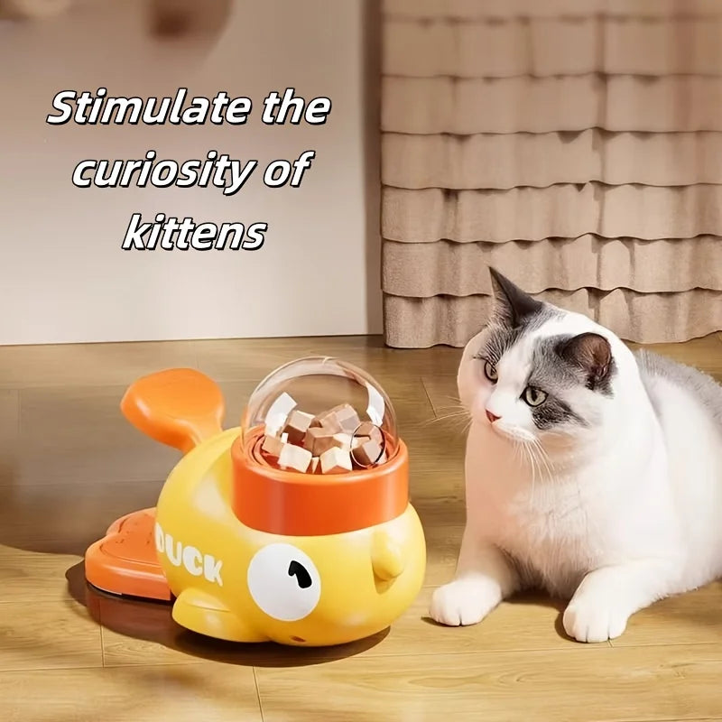 Product image: Interactive Duck Cat Treat Dispenser – Playful Feeding Toy