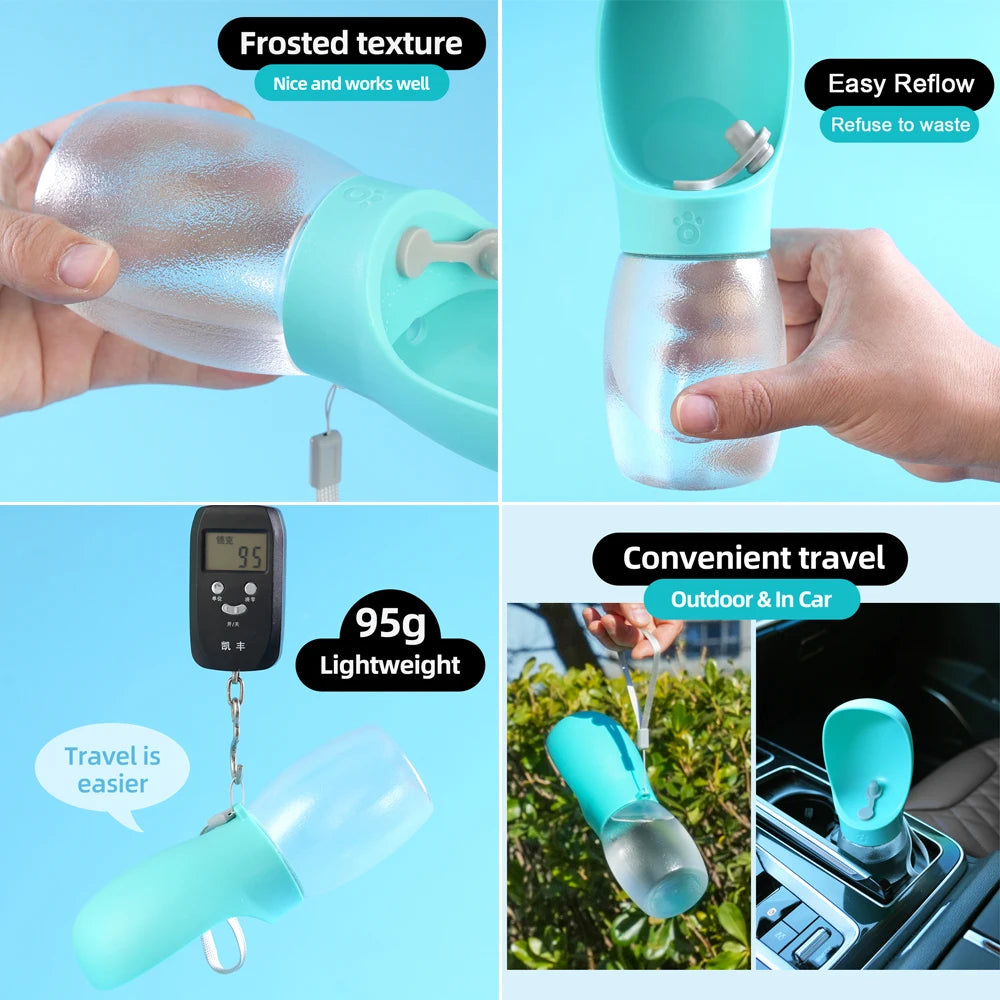 Product image: Portable Dog Water Bottle – 300mL Leakproof Travel Bottle