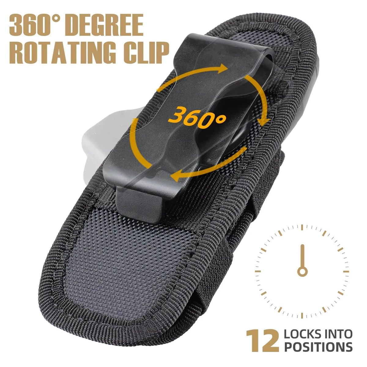 Product image: 360° Rotating Flashlight Belt Pouch