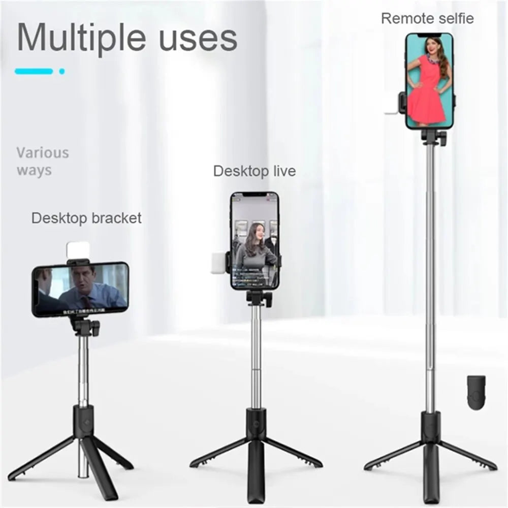 Product image: Wireless Selfie Stick & Tripod with Fill Light