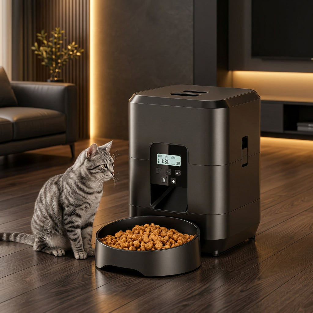 Product image: Smart Automatic Pet Feeder – Timed Portion Control with WiFi Option