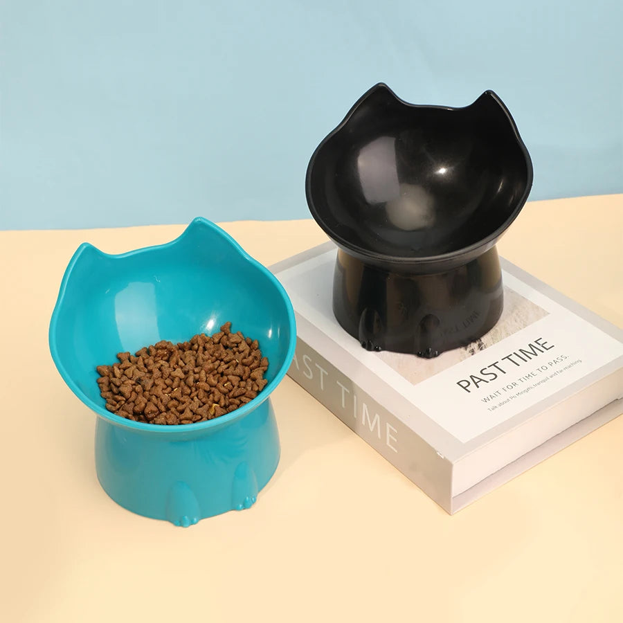Product image: Elevated Cat Bowl – Tilted Whisker-Friendly Feeding Dish