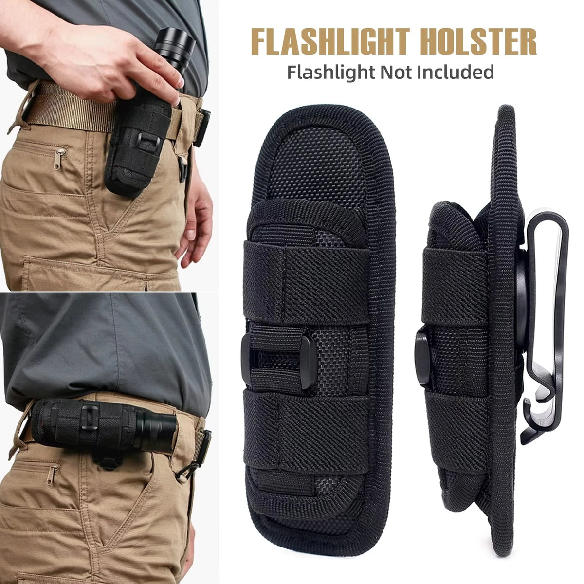 Product image: 360° Rotating Flashlight Belt Pouch
