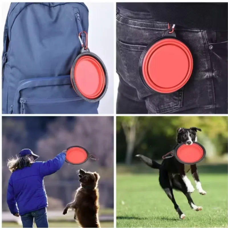 Product image: Collapsible Travel Pet Bowl with Carabiner
