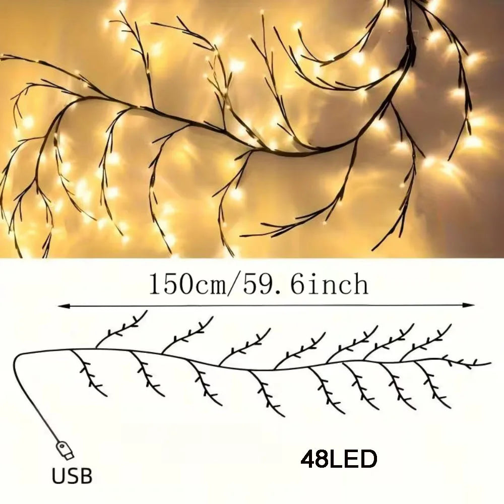 Product image: Willow Vine LED Wall Lights – 96 LED Warm White