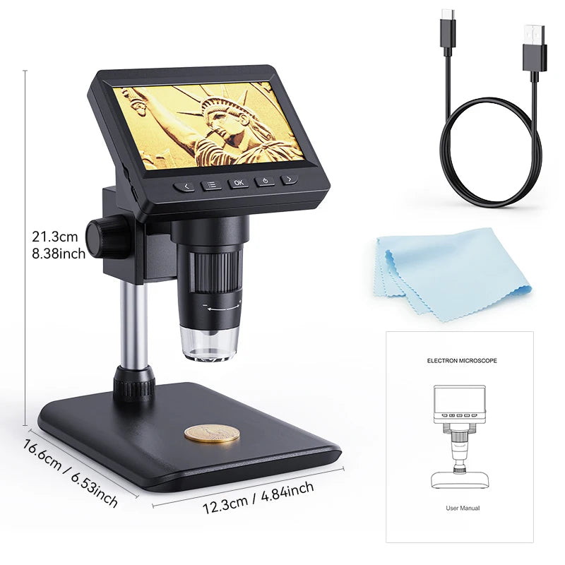 Product image: 4.3" Digital Microscope with 1000X Magnification