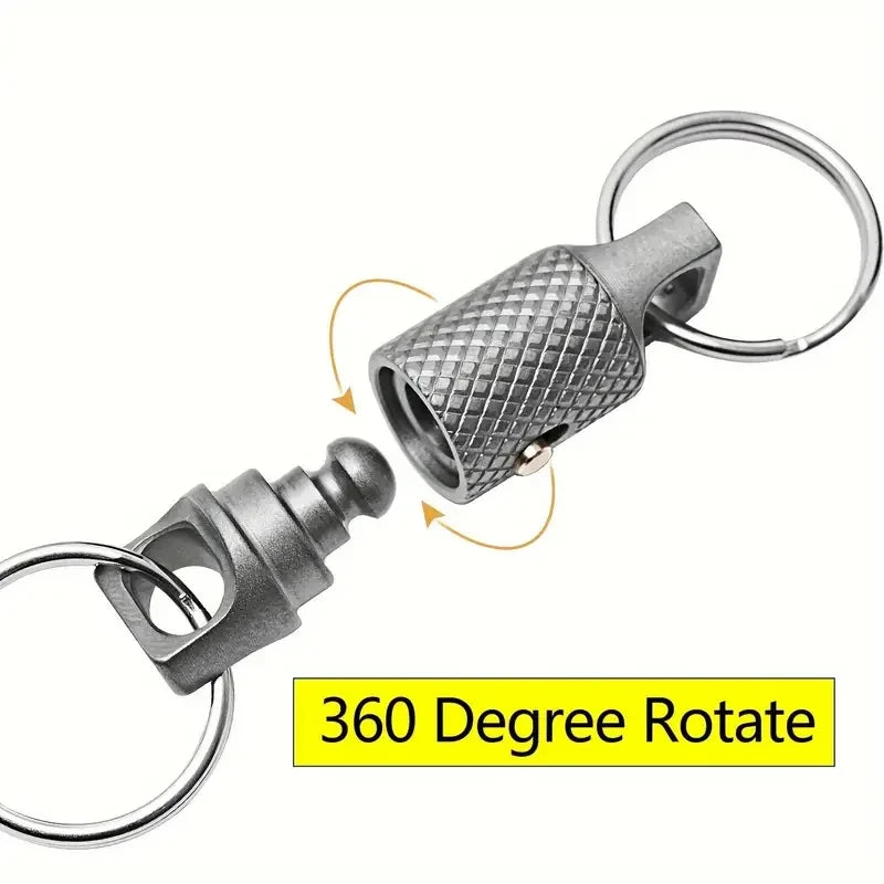Titanium Alloy Quick-Release Keychain Connector