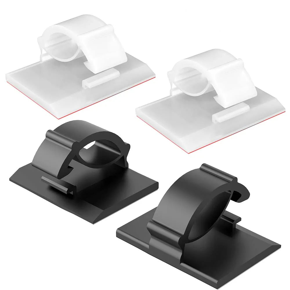 Product image: Self-Adhesive Cable Organizer Clips – 30/90 Pack