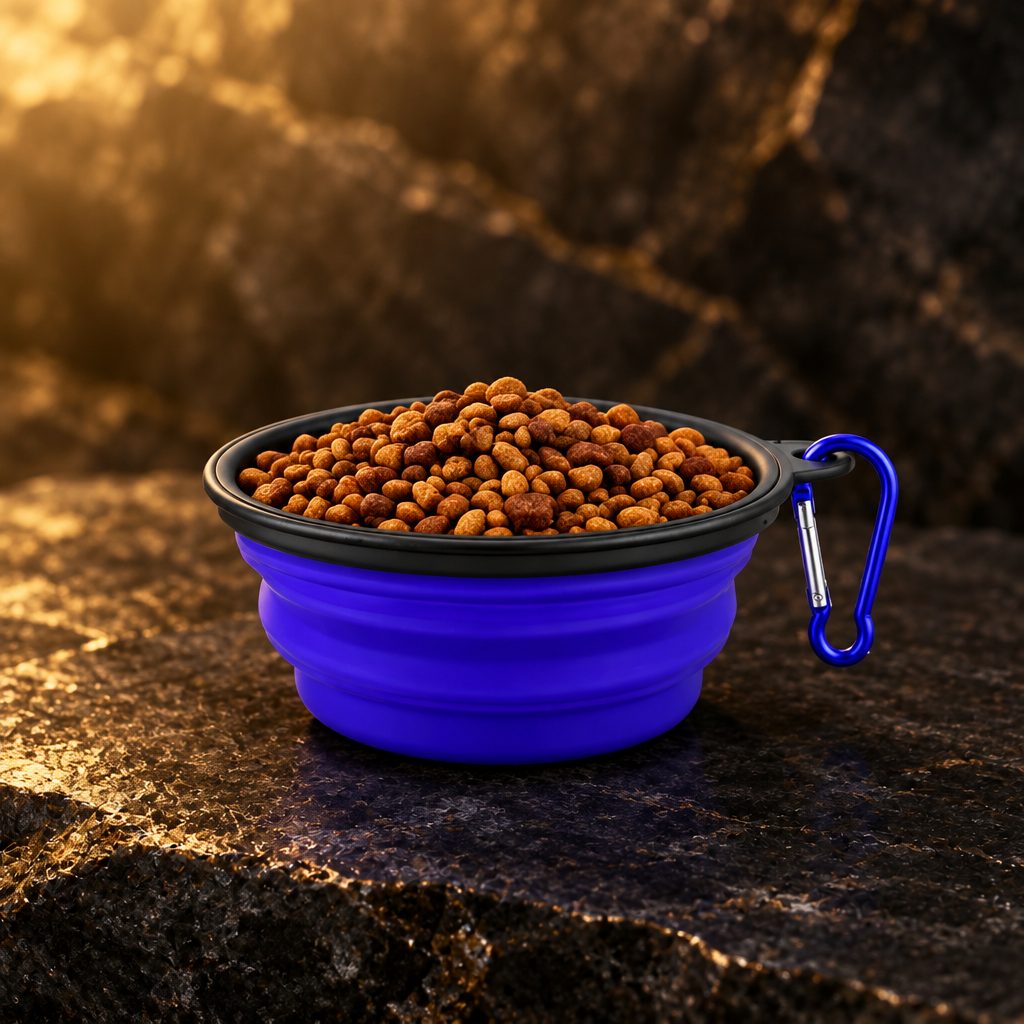 Product image: Collapsible Travel Pet Bowl with Carabiner