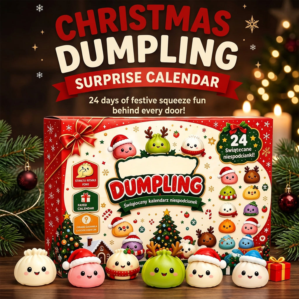Product image: Christmas Dumpling Squishy Advent Calendar – 24 Days of Surprises