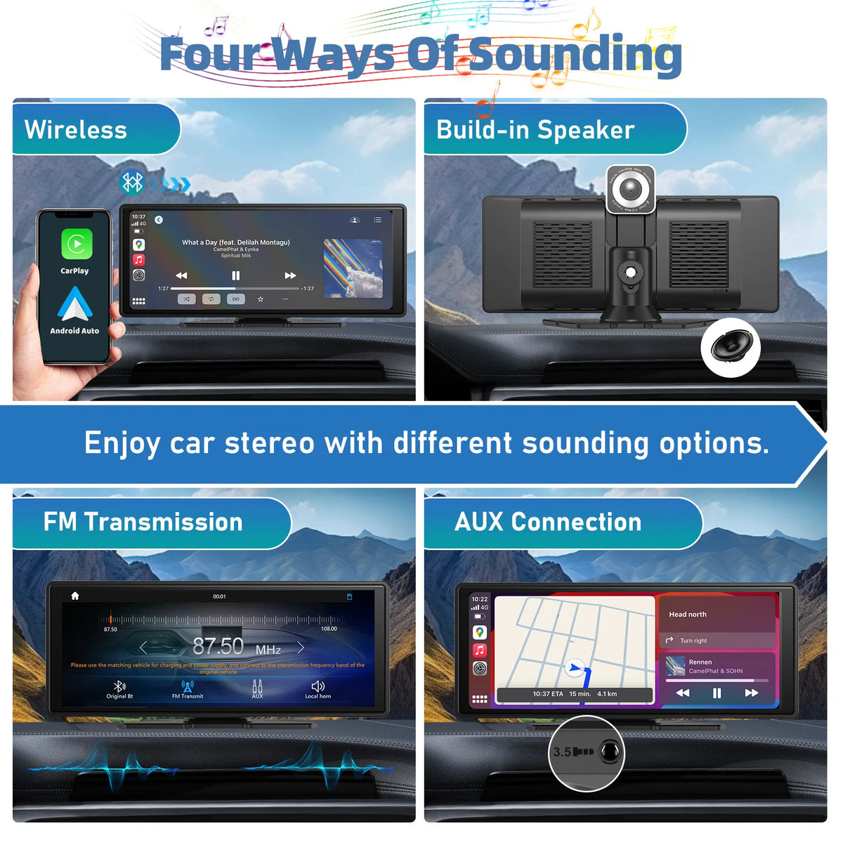 Product image: 10.26" Wireless CarPlay & Android Auto Touchscreen