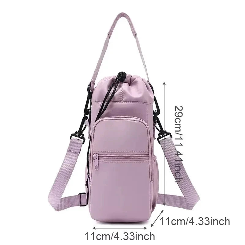 Product image: Insulated Water Bottle Crossbody Bag with Phone Pocket