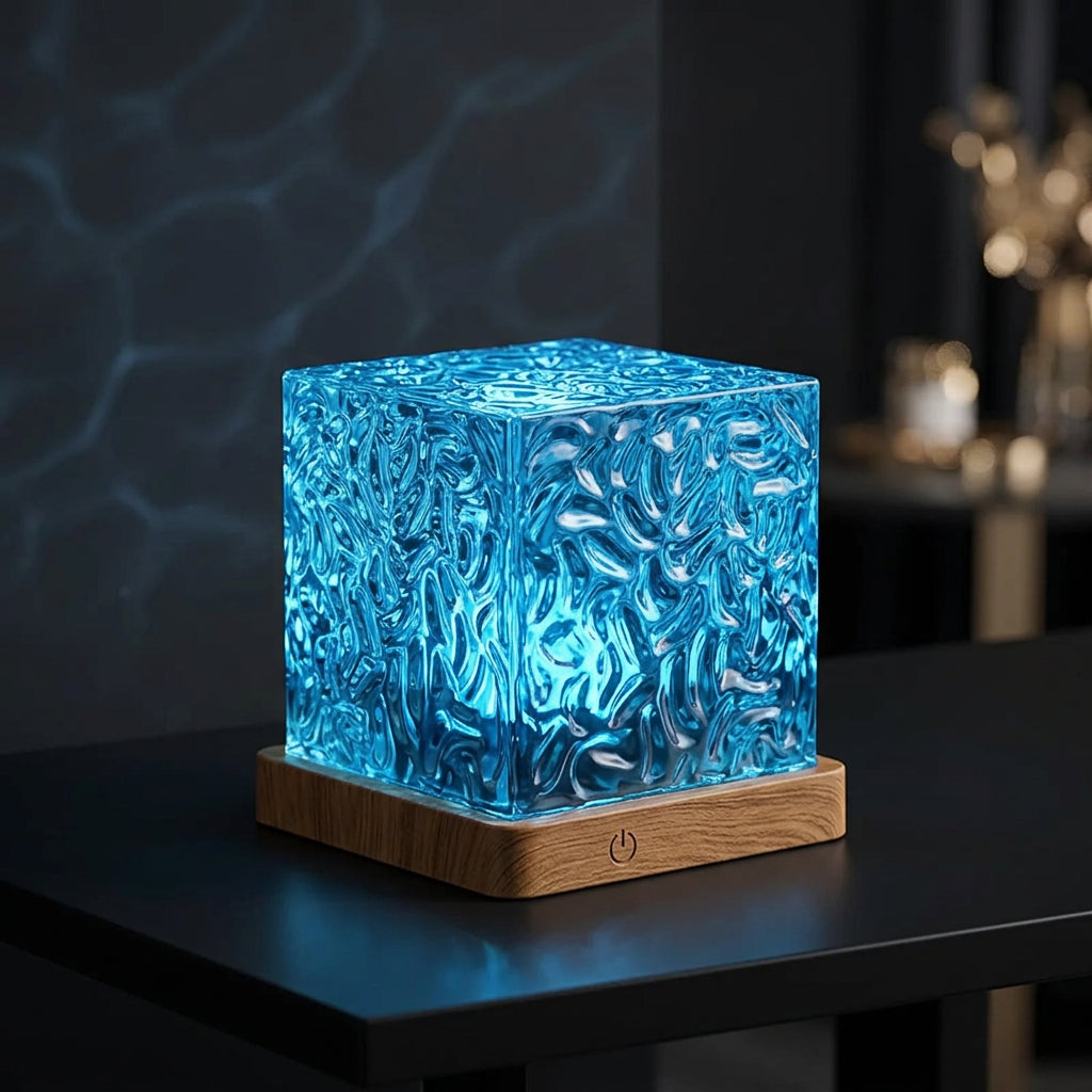 Product image: 16-Color Ocean Wave Projector Lamp – USB Ambient Lighting