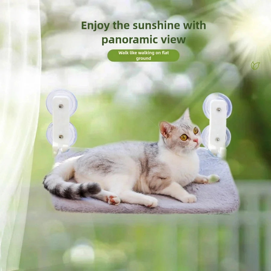 Product image: Folding Window Cat Hammock – Suction Cup Cat Bed