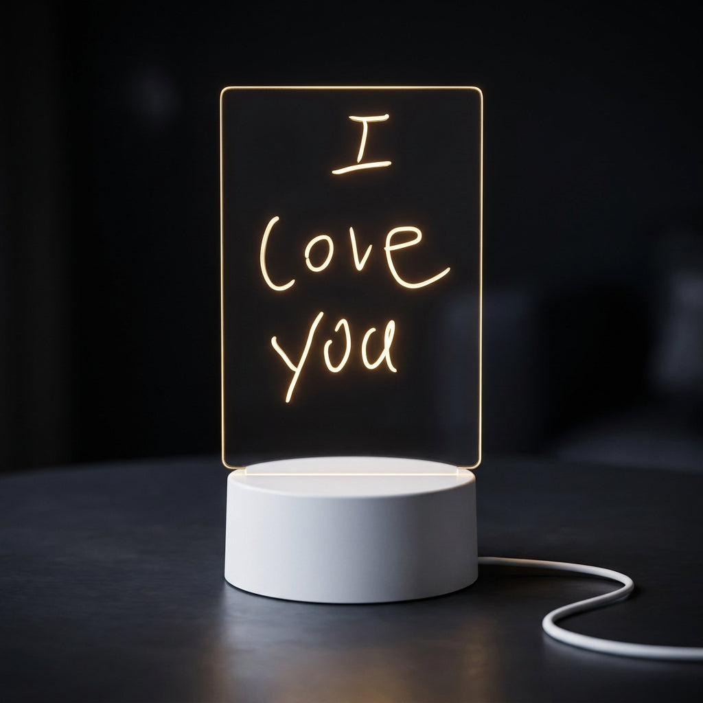 Product image: USB LED Light-Up Message Board – Reusable Writing Display