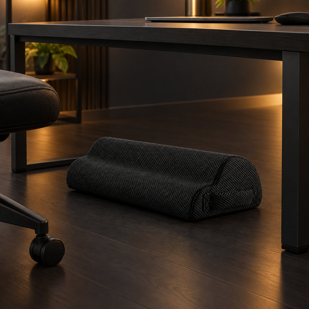 Product image: Memory Foam Under-Desk Footrest & Leg Support