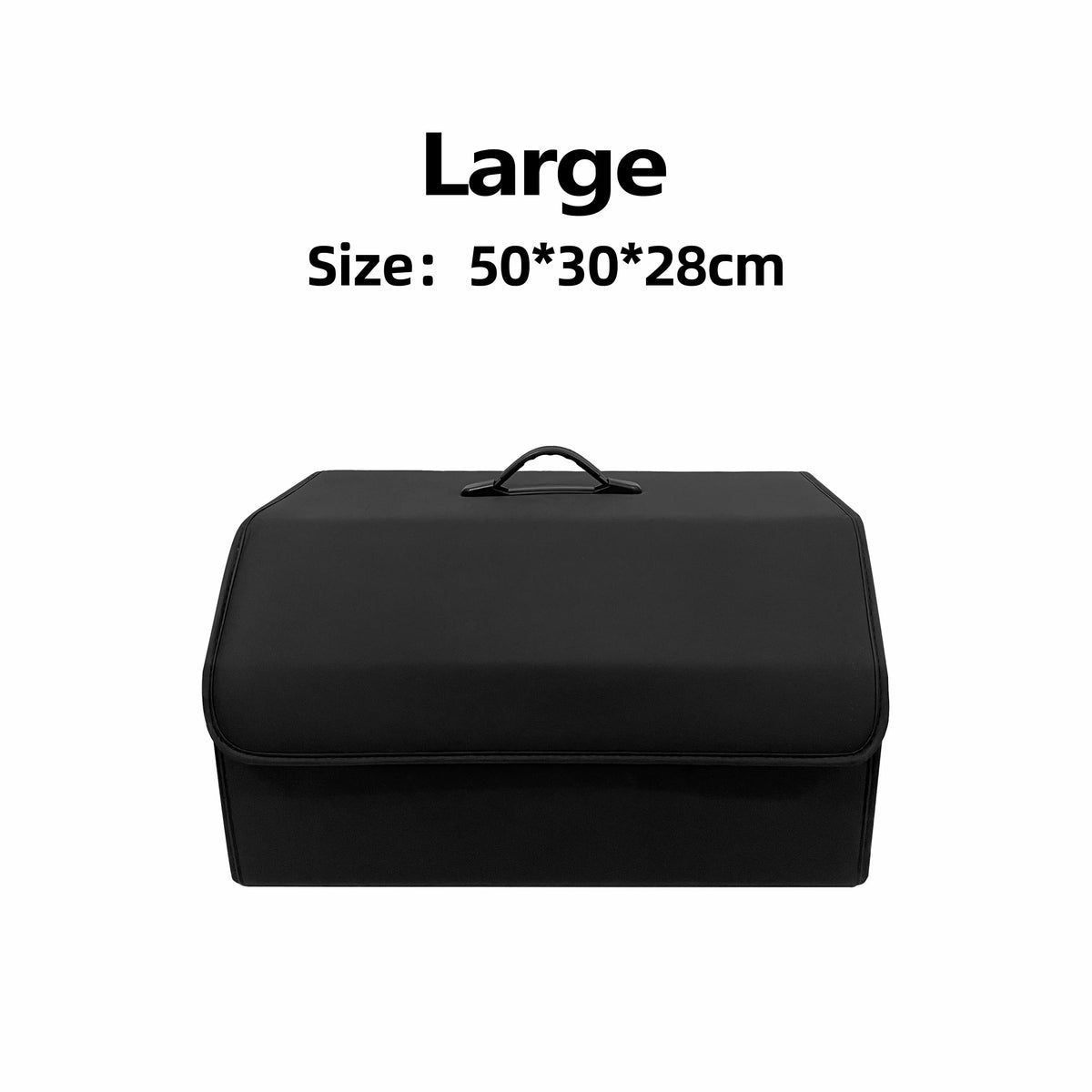 Product image: Collapsible PU Leather Car Trunk Organizer – Multi-Compartment Storage Box