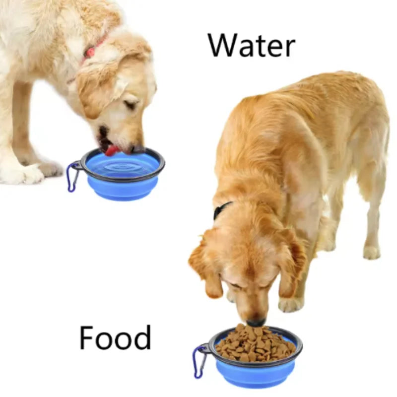 Product image: Collapsible Travel Pet Bowl with Carabiner
