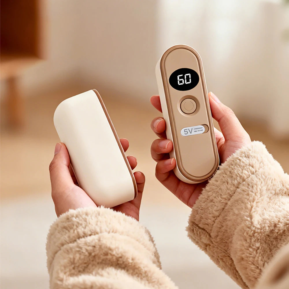 Product image: 2-in-1 Magnetic Rechargeable Hand Warmers – Digital Display