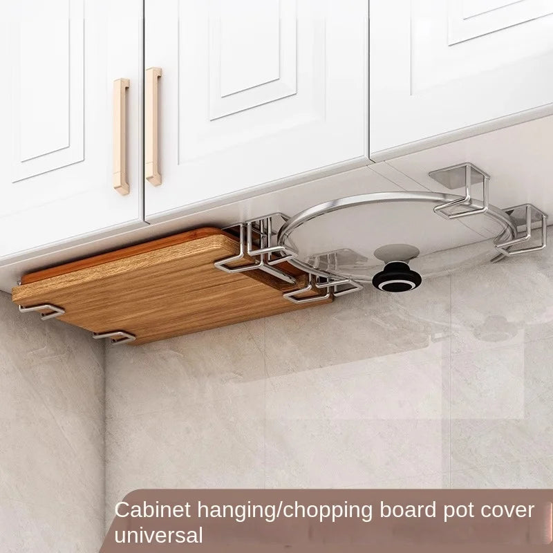 Product image: Adhesive Under-Cabinet Kitchen Storage Rack