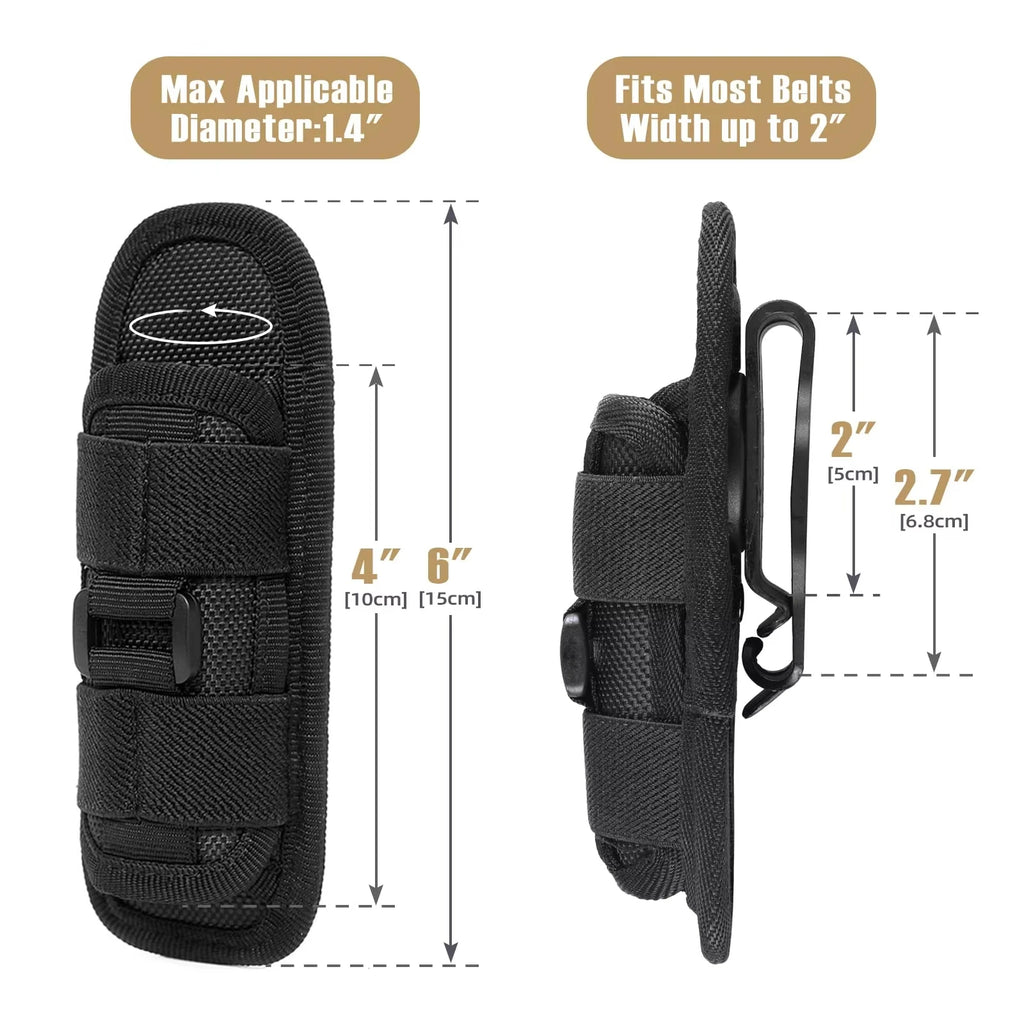 Product image: 360° Rotating Flashlight Belt Pouch