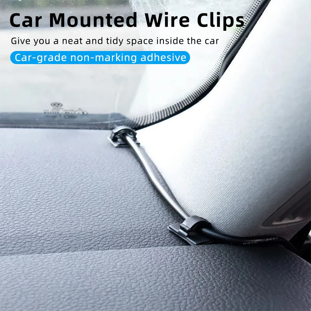 Product image: Self-Adhesive Cable Organizer Clips – 30/90 Pack