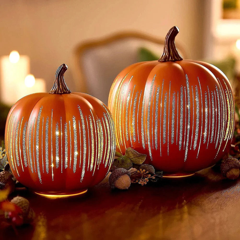 Product image: Black Starry Night LED Pumpkin  Large
