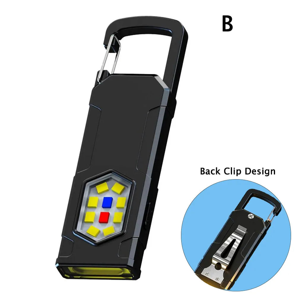 Product image: Rechargeable Keychain Flashlight -5-Mode LED Pocket Work Light