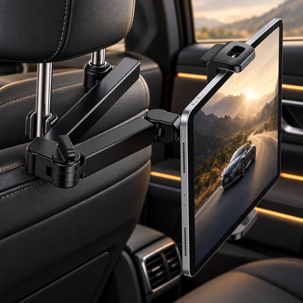 Product image: Adjustable Car Headrest Tablet Holder