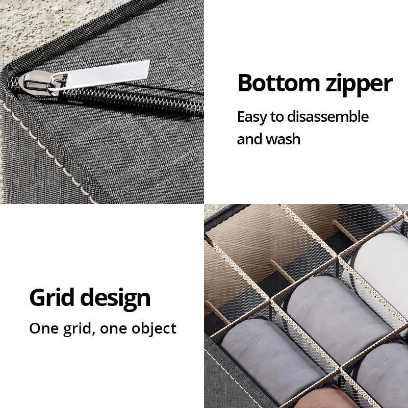 Product image: Foldable Drawer Organizer for Bras, Socks & Underwear