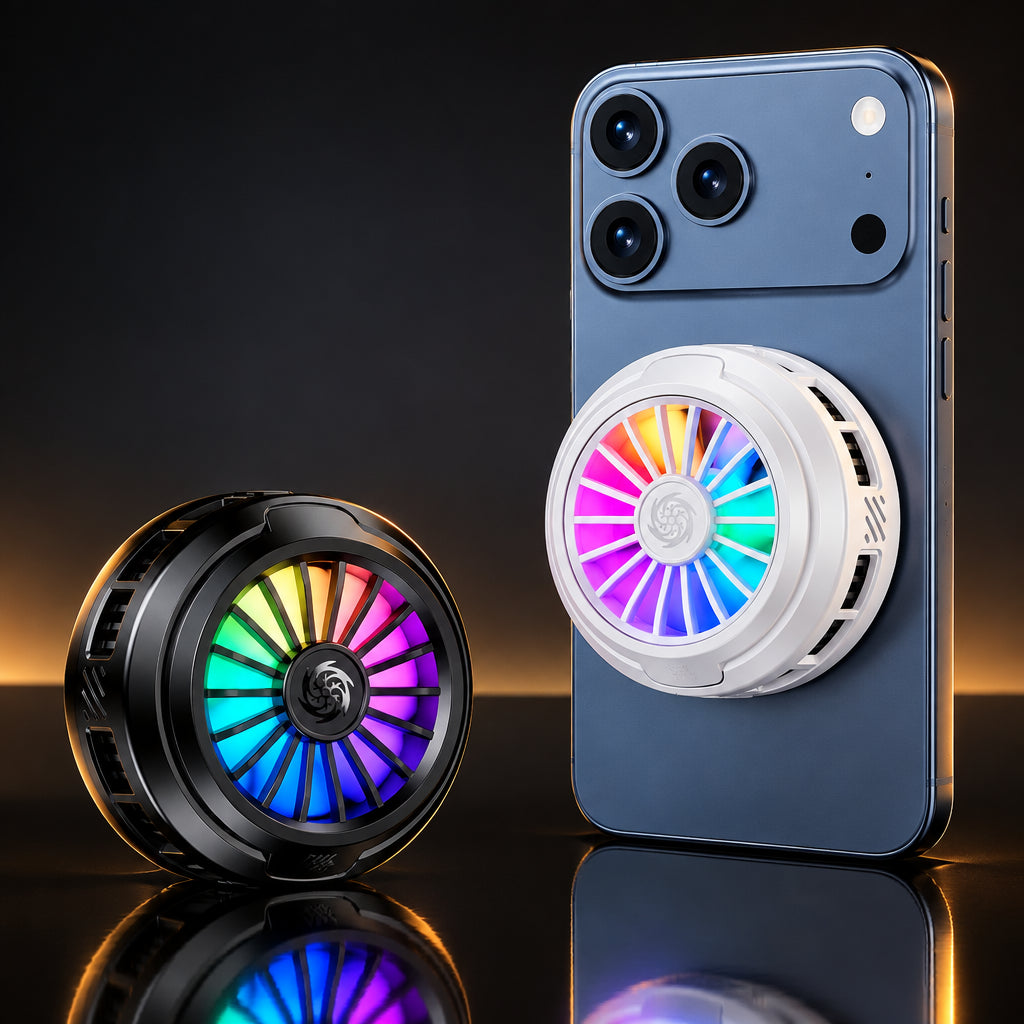 Product image: Magnetic Phone Cooler with RGB Cooling Fan