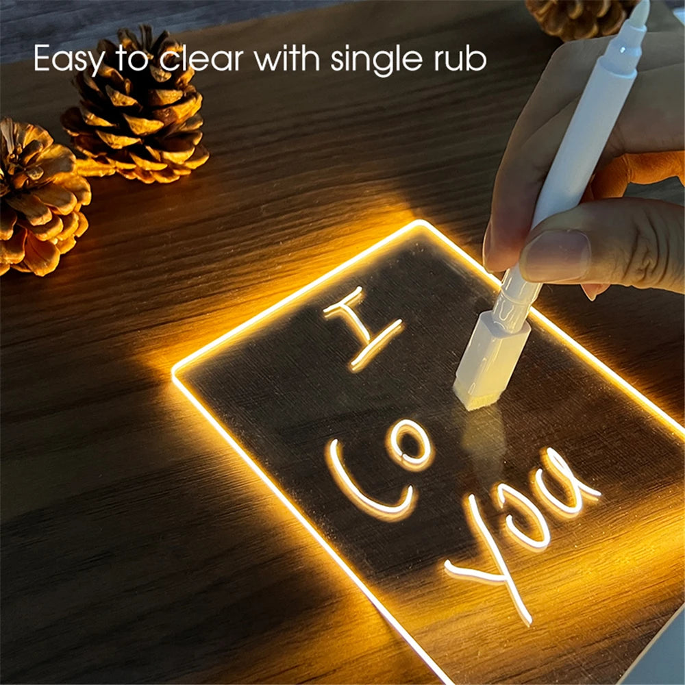 Product image: USB LED Light-Up Message Board – Reusable Writing Display