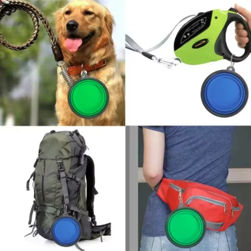 Product image: Collapsible Travel Pet Bowl with Carabiner