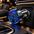 Product image: 6-in-1 Fast Charging Car Adapter with Digital Display