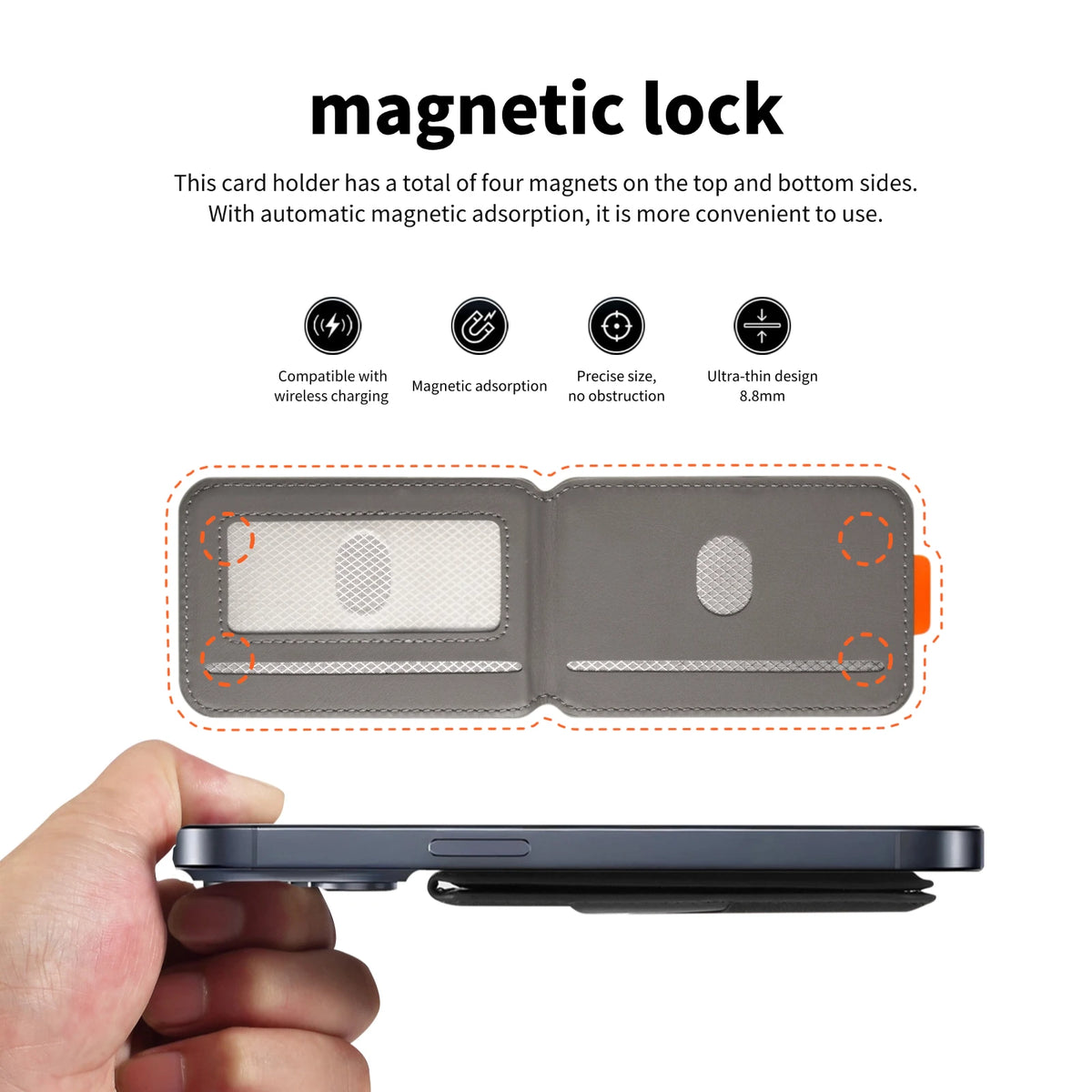 Product image: Magnetic Phone Wallet – Slim Card Holder