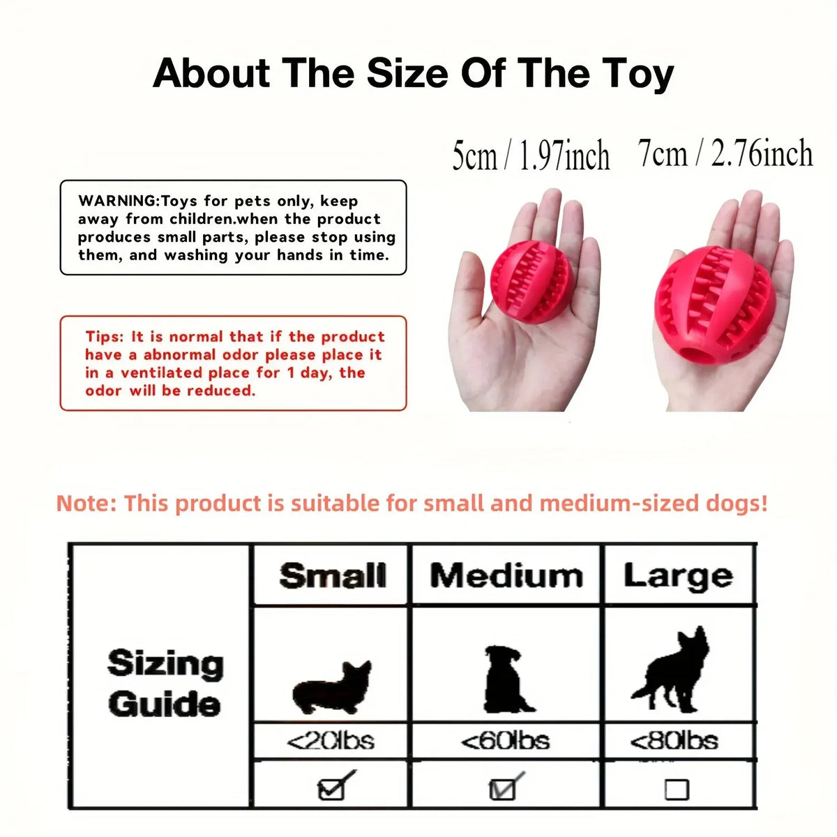 Product image: Dog Treat Dispensing Ball Toy