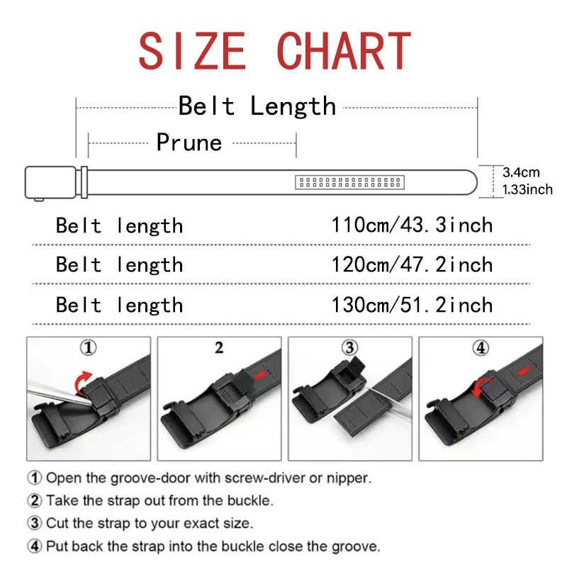 Product image: Men’s Automatic Buckle Ratchet Belt