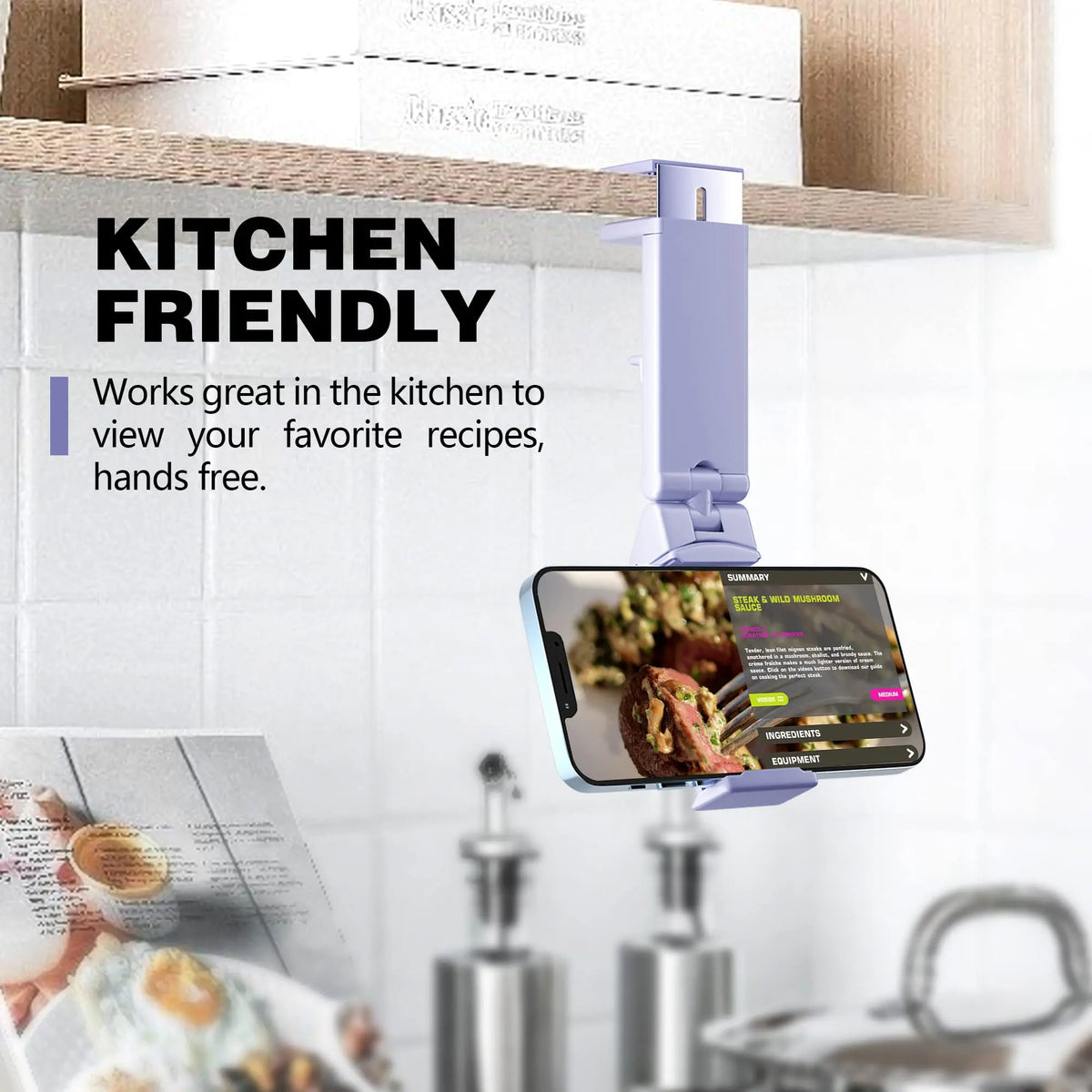 Product image: Foldable Travel Phone Stand – Adjustable Hands-Free Holder