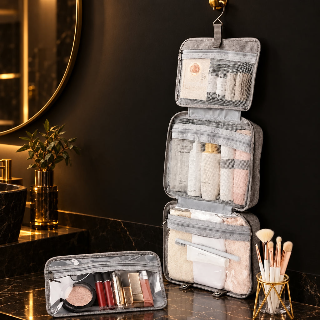 Product image: Hanging Travel Toiletry & Cosmetic Organizer Bag